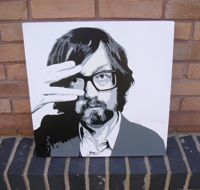 Jarvis Cocker Stencil on Canvas by Ramart