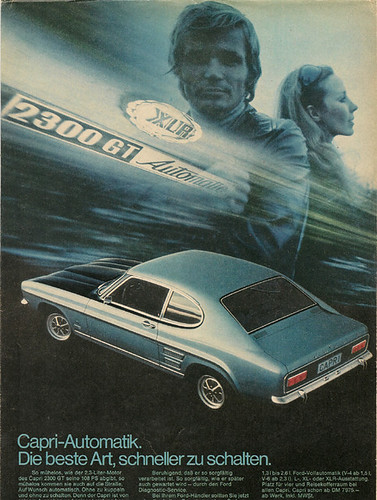 Ford Capri Werbung / advertisement by Bernd Tuchen