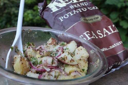 Mustard Potato Salad and Kettle Chips