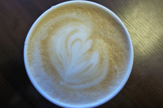 my first latte art