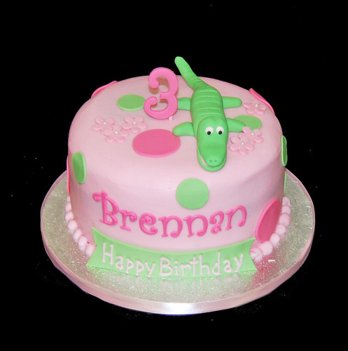 3rd birthday alligator cake