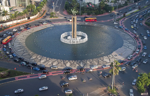 Image of Indonesian roundabout