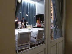 Mesa de la cena en la Terraza del Casino de Madrid