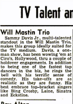 Sammy at Ciro's Billboard May 5, 1951