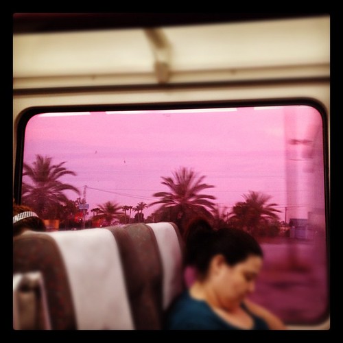 #Pink #sunset from the #train, yesterday