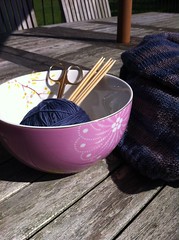  Knitting in the sun