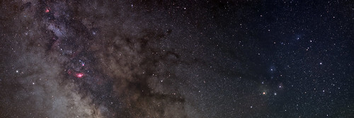 Milky Way: Three Panel Panorama by Nightfly Photography