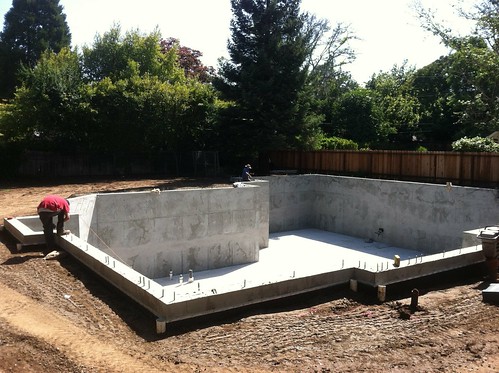 The backfill around the sides of the basement is almost finished by Donna & Andrew