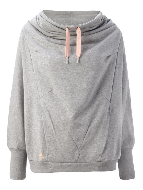 grey hooded top