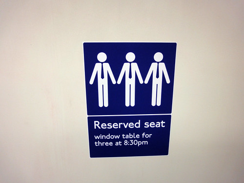 central line stickers - reserved seat