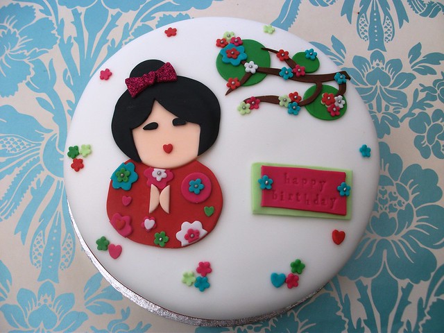 Japanese Kimmi Doll Birthday Cake | Flickr - Photo Sharing!