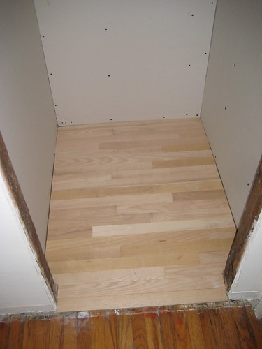 new closet floor