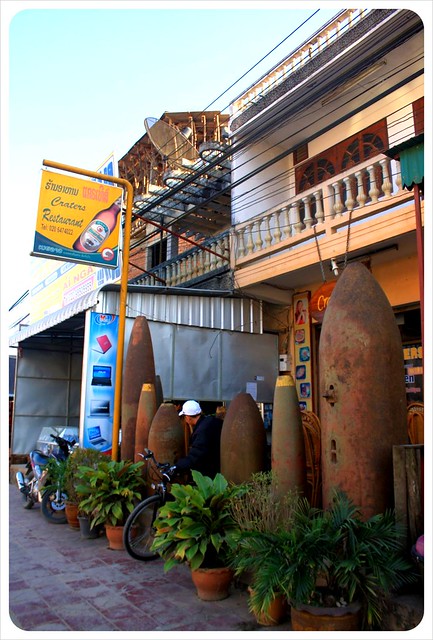 phonsavan restaurant with bombs