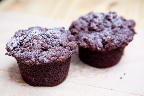 Cocoa carrot muffins