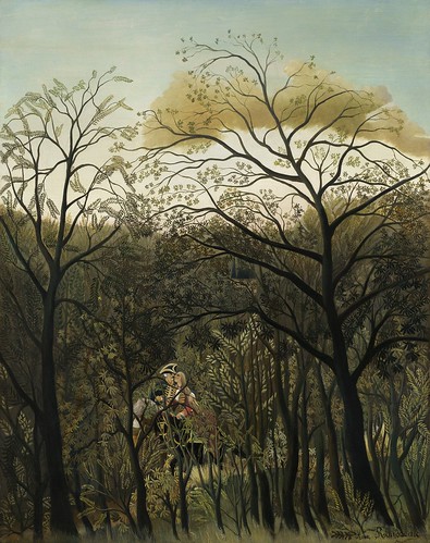 Henri Rousseau - Rendezvous in the Forest [1889] by Gandalf's Gallery