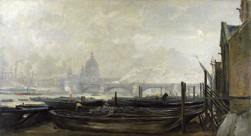 Charles-Francois Daubigny - St Paul's from the Surrey Side [1871-73] by Gandalf's Gallery