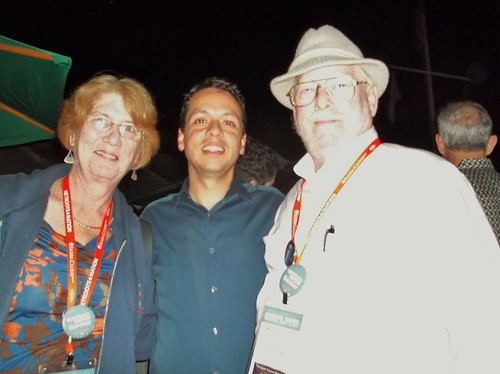 Marcos, Delia and I at Daily Kos 10th Anniversary Party in Providence.