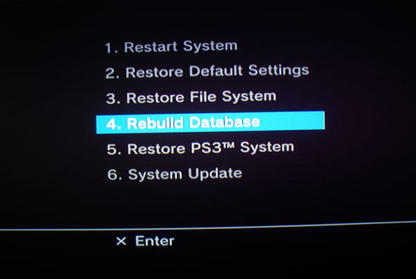 PS3 Rebuild Database & FAQ | PS3 Recovery Menu / Safe Mode | Video  WalkthroughPS3Blog.net