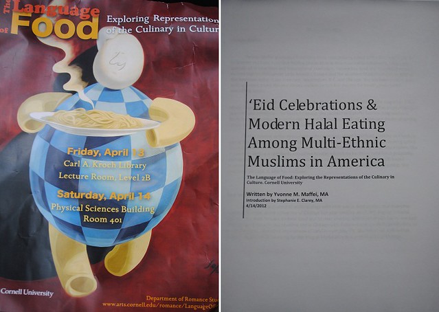 Language of Food and my paper on 'Eid Celebrations