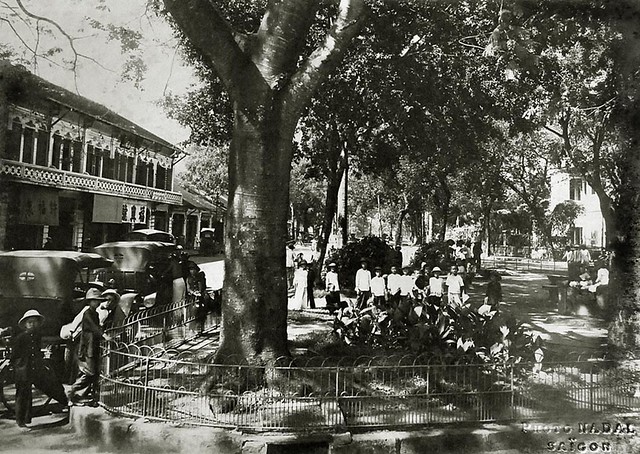 Saigon vers 1930 - Square de la gare de Gia Dinh