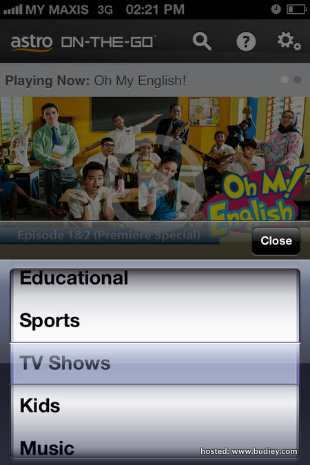 Astro On-The-Go iPhone - Catch Up TV