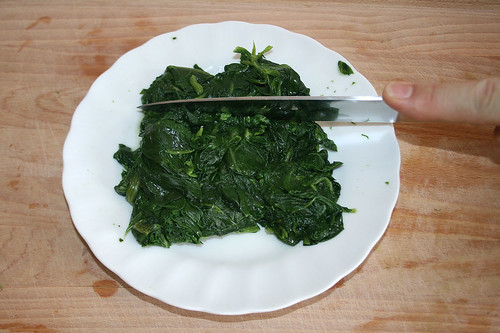 14 - Spinat zerkleinern / Cut spinach