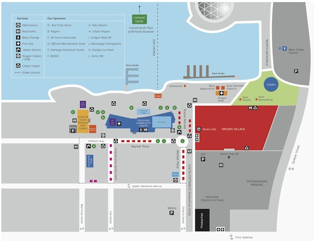 Dragon Boat Festival 2012 Map
