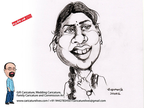 Actress-1, Valakku en, movie, caricature, illustration, commission art, Caricaturist Sugumarje, caricaturelives, wedding caricature, gift Caricature, chennai, india, Artis, Tamil