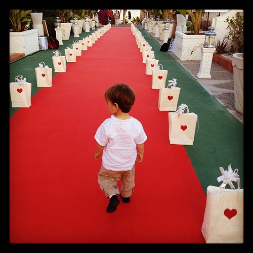 Last Saturday, his first red carpet / En la alfombra roja