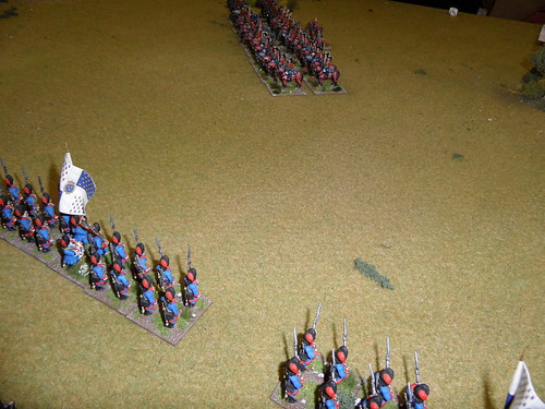 British cavalry enfiladed by Grenadiers