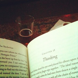 Happy hour?  Beer and a book...