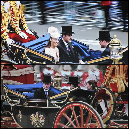 Jubilee Procession - collage from BBC1