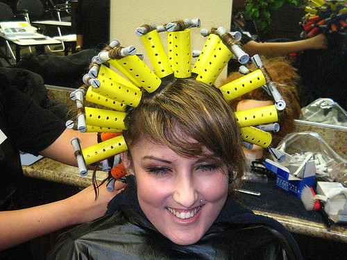 New 'Wrapping Technique' for perming hair | Flickr - Photo Sharing!