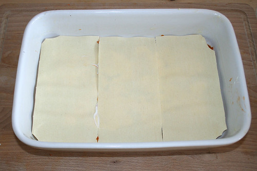 33 - Mit Lasagneplatten belegen / Add lasagna sheet layer