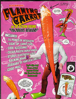 DARK HORSE COMICS::   "Flaming Carrot" Action Figure // Original Antarctic Press 'PREVIEWS' ad (( 1999 ))