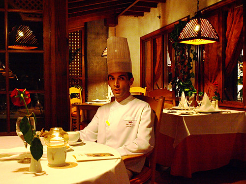 Chef José Marín in La Parrilla, Hotel Botánico