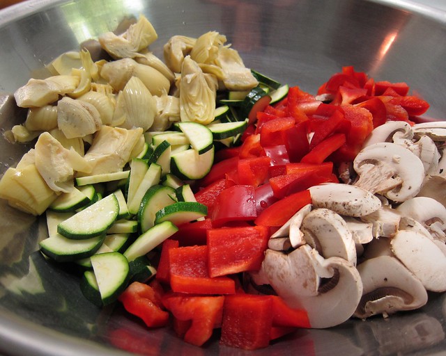 Veggies for the perfect potluck salad