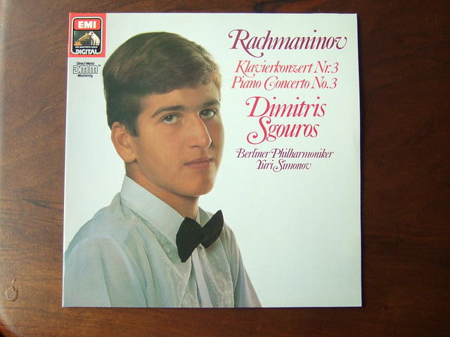Backside Rachmaninov - Piano Concerto No.3 op.30 - Dimitris Sgouros Piano, Berliner Phil., Yuri Simonov, EMI Teldec 1C 067, 27 0020 1, 1984, Digital