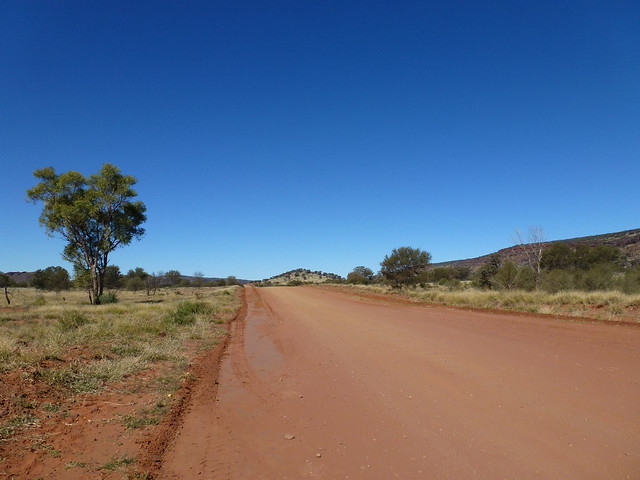 Taking the dirt track from Uluru to Alice Springs