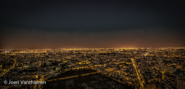 Paris panorama by night