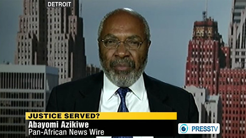 Abayomi Azikiwe, editor of the Pan-African News Wire, was featured on Press TV News Analysis on June 2, 2012 to discuss the verdicts against former President Hosni Mubarak of Egypt and other leading officials of his regime. People protested the verdicts. by Pan-African News Wire File Photos