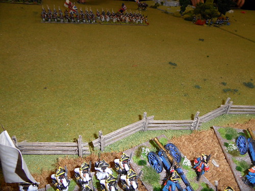 British centre advancing into the guns
