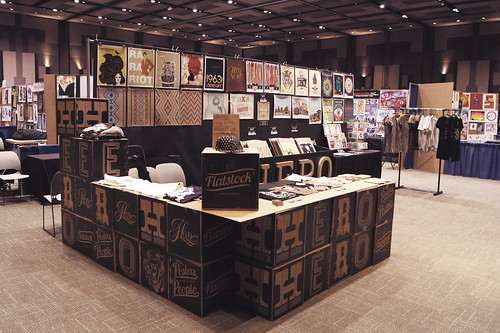 Our Booth at Flatstock 33 at SXSW in Austin, Texas