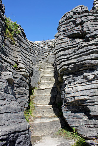 Pancake rock steps