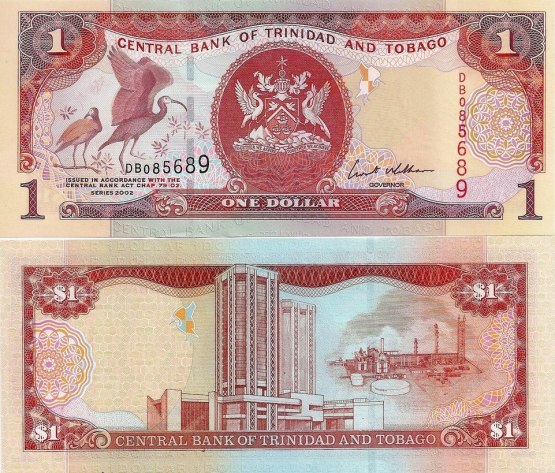 1 Dolár Trinidad a Tobago 2002, Pick 41