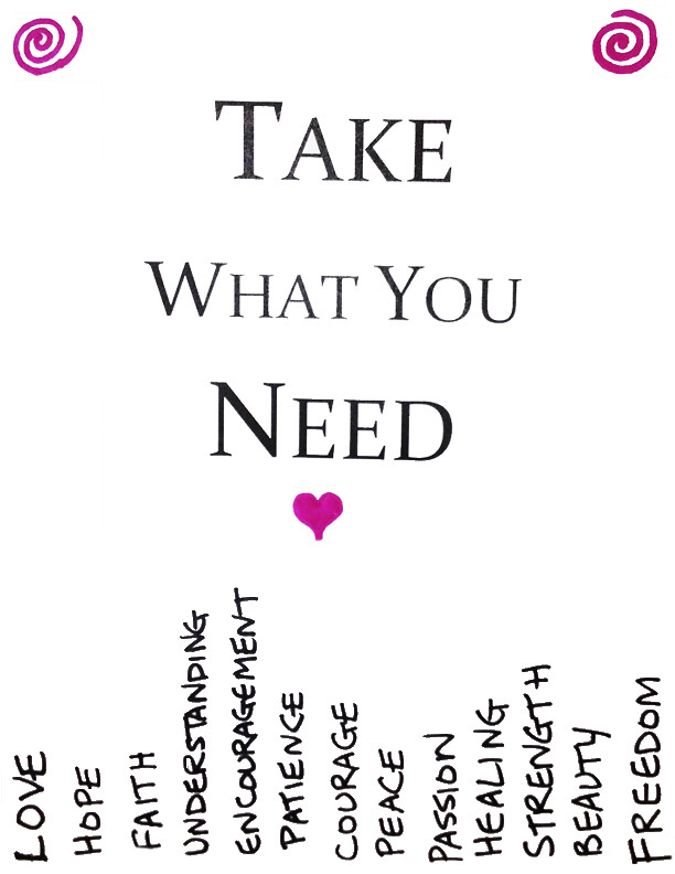 Take What You Need Printable version a photo on Flickriver