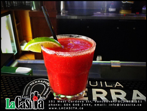 La Casita Gastown drink menu Strawberry Margarita