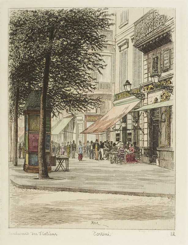 Boulevard des Italiens - Tortoni 1877