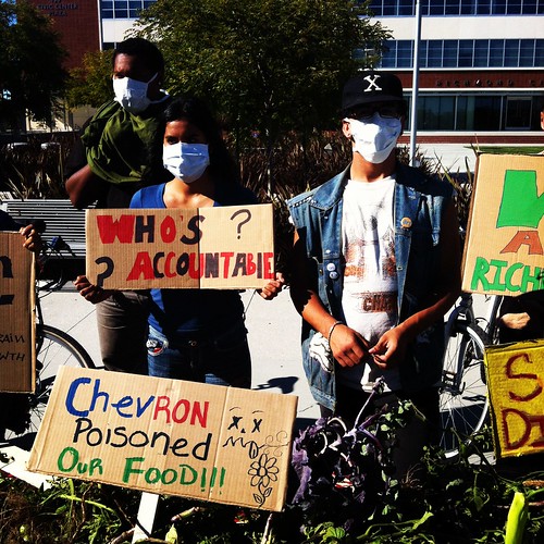 #chevron fire poisoned our food #Richmond