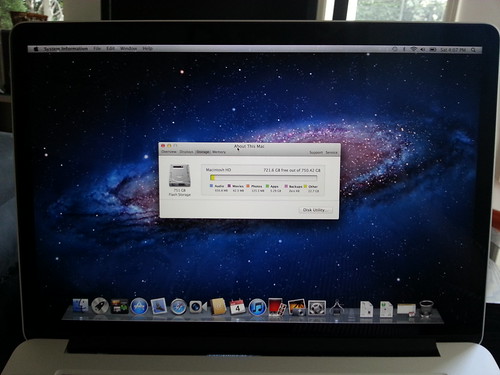 New Macbook Pro (Retina) with 750GB Flash Drive